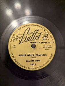Calvin Tubb heart don't complain rare Bullet 78 - Picture 1 of 5