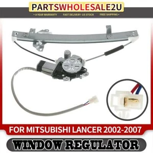Regulador de ventana del conductor trasero izquierdo con motor de 2 pines para Mitsubishi Lancer 2002 2003 - Imagen 1 de 8