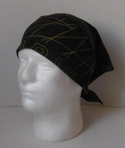 Nike Jordan Dri-Fit Printed Bandana PSG Paris Saint Germain Black/Tour Yellow - Picture 1 of 4