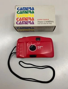 Macchina fotografica analogica a pellicola Super Colour Optical Lens 35mm rossa - Foto 1 di 6