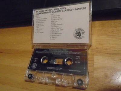 RARE PROMO Richard Pryor / Redd Foxx CASSETTE TAPE sampler Loose Cannon COMEDY ! - Image 1 of 2