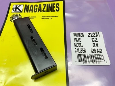 TOTALMENTE NUEVO Cargador de pistola Checo CZ-24 .380 ACP - 7.65 8ª Triple K # 222 m Foto 1 de 4