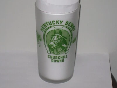 1948 Kentucky Derby Frosted Bottom Glass - Image 1 of 4