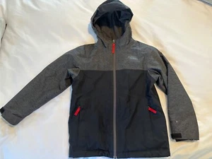 Boys The North Face Black Grey Vortex Triclimate Jacket Youth Small - Picture 1 of 4
