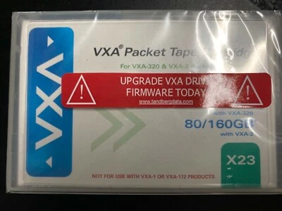 New VXA X23 Tape Data Cartridge 80/160GB Factory Sealed  - Image 1 of 2