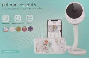 NETVUE Peekababy- Baby Monitor with Camera and Audio, Smart Baby Monitor with 4- - Picture 1 of 2