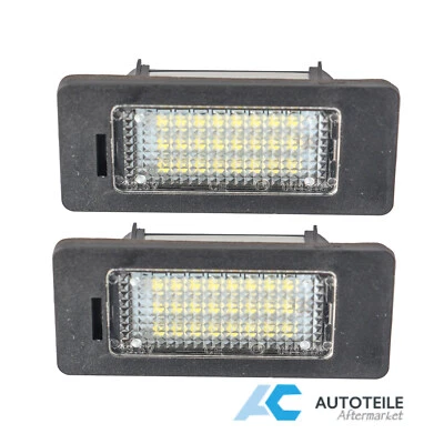 Luci targa a LED per Skoda Fabia Superb II Yeti VW Passat Variant - Immagine 1 di 3