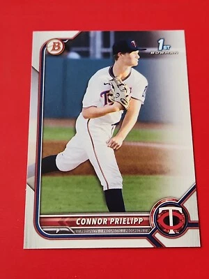 2022 Bowman Draft Paper Base BD-8 Connor Prielipp - Minnesota Twins - Image 1 of 3