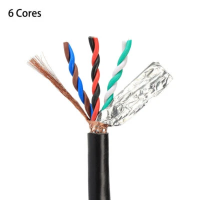 Signal Wire 2/4/6/8 Cores 0.3mm²-2.5mm² RVSP Double Twisted Shielded Cable 485 - Image 1 of 4