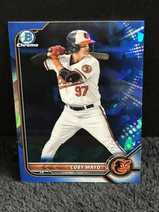 Coby Mayo 2022 Bowman Chrome Blue Sapphire Refractor #BDC-127 - Picture 1 of 2