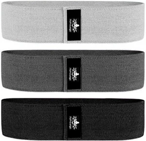 Large Resistance Band,14.5" X3.15",Fabric Exercise Loop Bands with Instruction G - Picture 1 of 12