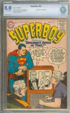 SUPERBOY #53 CBCS 8.0 CR/OW PAGES