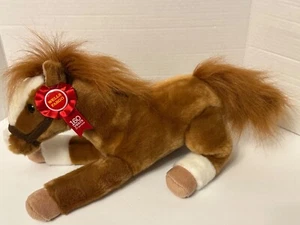 Wells Fargo Horse Plush Brown Pony Mack 160  Years Ribbon - 14” Stuffed Animal - Picture 1 of 11