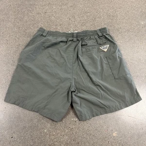 Columbia PFG Shorts Mens Medium Gray Packable Fishing Performance Gear Nylon - Picture 1 of 10
