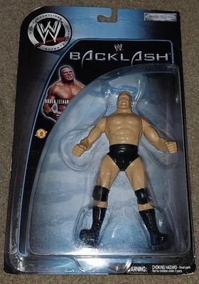 Figura de acción Brock Lesnar firmada automáticamente WWE Backlash firmada en negro Foto 1 de 3