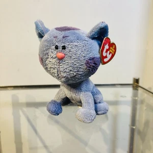 Peluche Ty Beanie Babies Blues Clues gatto pervinca 6" blu peluche ritirato - Foto 1 di 6