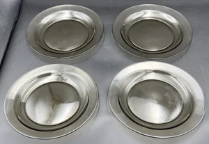 4 x Vintage Retro Arcoroc French Smoked Glass Salad Plates 7.5" / 19 cm - Picture 1 of 23