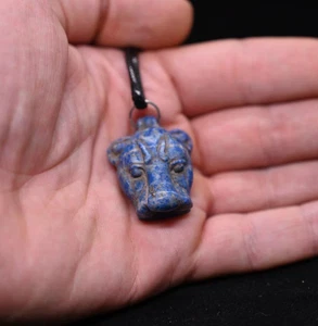 Authentic Ancient Egyptian Antiques Sekhmet Necklace Egyptian Amulet BC - Picture 1 of 10