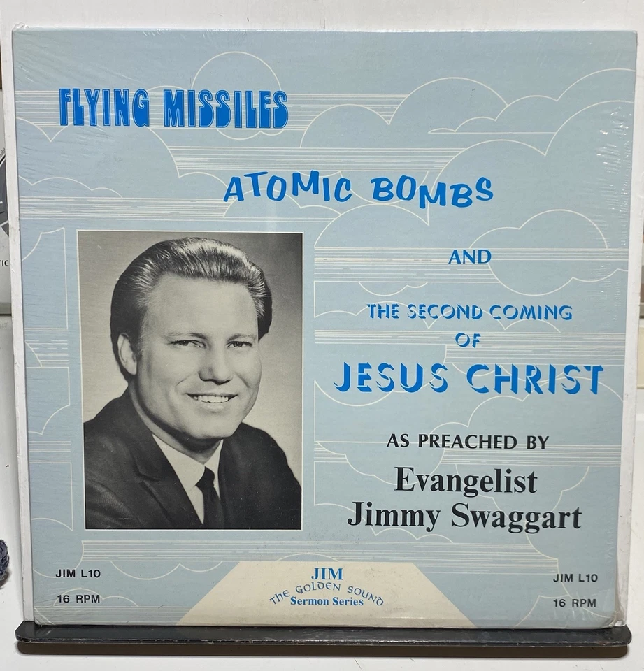 Jimmy Swaggart Flying Missiles Atomic Bombs Sermon Vinyl Record New & Sealed - Image 1 of 2