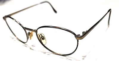 Marco de gafas redondas Luxottica Titanium 1001 t214 Tortuga 51-19 135 Italia Foto 1 de 4