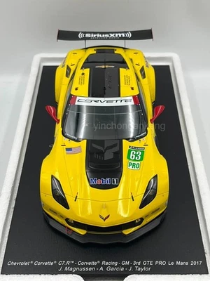 Spark 1: 18 Chevrolet Corvette C7R LeMans # 63 Le Mans racing model  - Image 1 of 4
