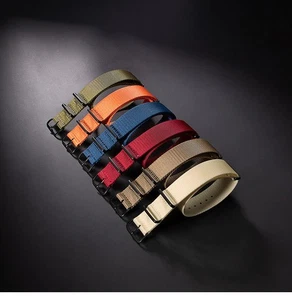 per NATO cinturino nylon tela integrato cinturino orologio intrecciato cinturino ricambio intelligente - Foto 1 di 60