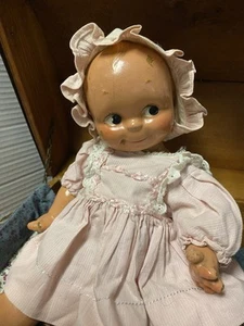 Vintage KEWPIE Doll With Vintage Clothing - 12 In. Tall -Needs Restring - Picture 1 of 11