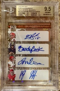 2023 Leaf Pro Set /6 Carson Beck Brady Cook Jalen Milroe KJ Jefferson BGS 9.5 - Picture 1 of 2