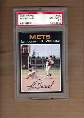 Topps Ken Boswell 1971 # 492 PSA 8,5 Foto 1 de 2
