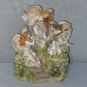 Music Box Vintage Seraphim Classics Heavenly Concert Angel Trio Articolo Musicale #84383 - Foto 1 di 10