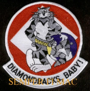 VF-102 DIAMONDBACKS F-14 TOMCAT PATCH US NAVY PILOT CREW VETERAN GIFT CAG USS  - Picture 1 of 24