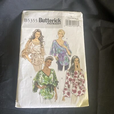 Butterick B5355 Misses Top Cover Up Size M Used - Image 1 of 2