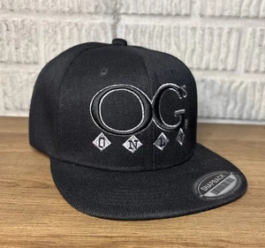 Cappello SnapBack OG’s Only Our Generation Black Flat Bill nuovo senza etichette berretto nuovo - Foto 1 di 6