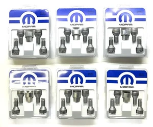 Lot Of 6 OEM Mopar Wheel Lock Kit 82214871 Jeep Dodge RAM Chrysler M12 x 1.25 - Picture 1 of 4