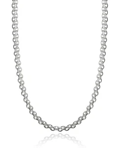 3mm Bismark Chain Necklace - 925 Sterling Silver - 16" 18" 20" 22" 24" 30" - Picture 1 of 11