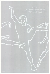 ALEX KATZ 75 Years of American Dance 51.5" x 35" Serigraph 2008 Pop Art Gray, Wh - Picture 1 of 4