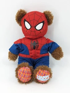Build A Bear Workshop Birthday Bear 15" Plush In Marvel Spider-Man Outfit Mask - Picture 1 of 12