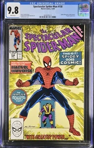 Spectacular Spider-Man #158 Marvel Comics, 12/89 CGC 9.8 - Picture 1 of 2