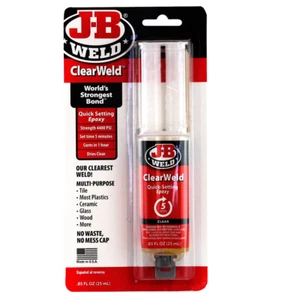 JB Weld 50112 Clearweld Clear Weld Two Part Quick Setting Epoxy - 25ml  - Picture 1 of 4