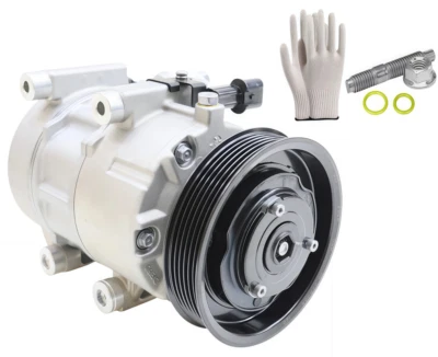 new AC Compressor w/ Clutch for Hyundai Genesis Coupe 2013 2014 2015 2016 3.8L - Image 1 of 4