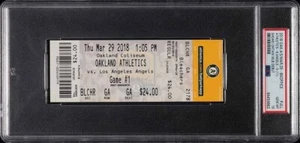 2018 Oakland A's Full Ticket Shohei Ohtani MLB Debut PSA 10 Gem Mint - Picture 1 of 2