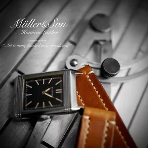 Correa de reloj Müller&Son Horween de cuero tostado de 20 mm para Jaeger-LeCoultre Reverso - Imagen 1 de 10