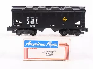 S Scale American Flyer 6-48602 ERIE Railway 2-Bay Open Hopper Car #48602 - Picture 1 of 10