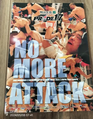 PRIDE 17  Program 3th Nov 2001 Tokyo Dome UFC MMA Sakuraba vs Silva - Image 1 of 4