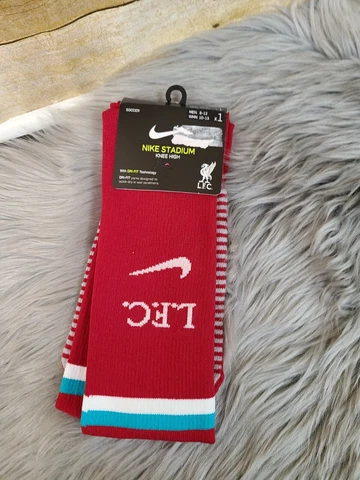x1 Pair NIKE STADIUM LIVERPOOL Soccer Socks Red OTC Knee High 2020 MEN 6-8 NEW Cover
