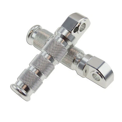 Juego de reposapiés deportivo trasero plateado para Yamaha YZF R3 R6 R1 FZR Foto 1 de 2