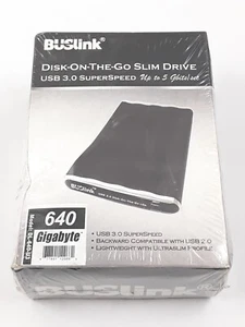 BUSlink Disk-On-The-Go Slim Drive USB 3.0 Superspeed 640GB DL-640-U3 - Picture 1 of 11