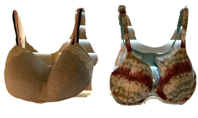 Cacixque Lane Bryant Lot of 2 Cotton Collection T-Shirt Bras 42D - Image 1 of 4