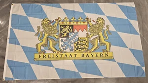 Fahne Flagge Bayern Freistaat XXL DICKE QUALITÄT MIT 3 ÖSEN - 150 x 250 cm - Bild 1 von 2