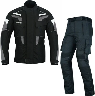 Motorradkombi Biker Motorrad Textil Kombi wasserdichte Jacke und Hose  - Bild 1 von 4
